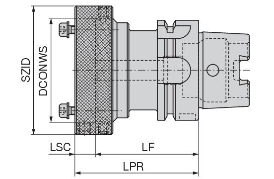 Ceratizit COMPENSATING HOLDER DAH81 HSK100A HyPower - Compensation - 8432908155 (0756096)