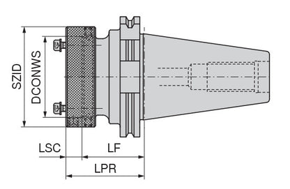 Ceratizit COMPENSATING HOLDER DAH63 ISO40 HyPower - Compensation - 8432906379 (0756097)
