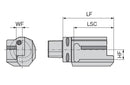 Ceratizit ISO26623-1.80.VKA.0°.L.25.DC PSC Square Shank Holder With DirectCooling 8461632586 (0744854)