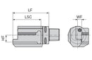 Ceratizit ISO26623-1.63.VKA.0°.R.20/25.DC PSC Square Shank Holder With DirectCooling 8461622593 (0744853)