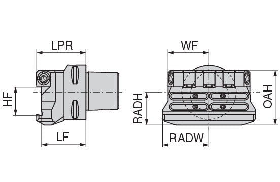 Ceratizit ISO26623-1.50.KH.90.N.26.DC MonoClamp PSC Parting Blade Holder GX/LX/FX/SX With DirectCooling 8461762694 (0744864)