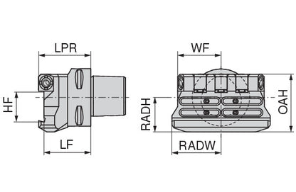 Ceratizit ISO26623-1.50.KH.90.N.26.DC MonoClamp PSC Parting Blade Holder GX/LX/FX/SX With DirectCooling 8461762694 (0744864)