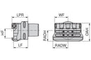 Ceratizit ISO26623-1.63.KH.90.N.32.DC MonoClamp PSC Parting Blade Holder GX/LX/FX/SX With DirectCooling 8461763293 (0744866)