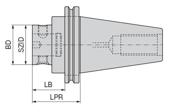 Ceratizit ABS 50 CAT 40 Adapter With Connection 8720102852 (0752281)