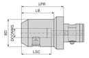 Ceratizit ABS50.WE0750.2630 Cylindrical Shank Adapter (Weldon) With Connection 8722111997 (0744893)