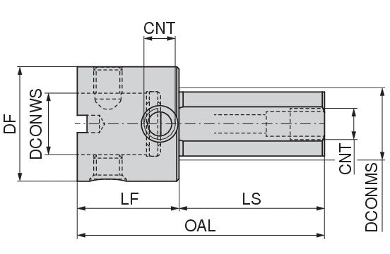 Ceratizit GA.AD2000.ABS63N Cylindrical Shank Adapter With ABS-N Connection 8723233499 (0744901)