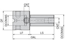 Ceratizit GA.AD2000.ABS63N Cylindrical Shank Adapter With ABS-N Connection 8723233499 (0744901)