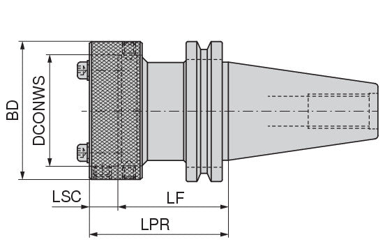Ceratizit Compensating Holder DAH81 CAT40 Compensating 8732906552 (0759661)