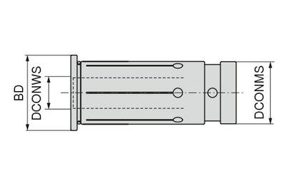 Ceratizit D20-1/8" Reducing Sleeves For Hydraulic And High Pressure Chucks 8760912500 (0744912)