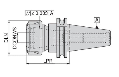 Ceratizit ISO7388-1.AD/B50.SF.ER40.120 Collet Chuck 8040324078 (0744259)
