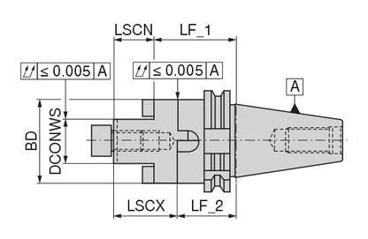 Ceratizit ISO7388-1.A40.KA.32.100.58 Combination Shell Mill Adapter 8274423279 (0744693)