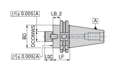 Ceratizit ISO7388-1.AD/B40.QA.40.50.88 Shell Mill Adapter 8274514079 (0744723)