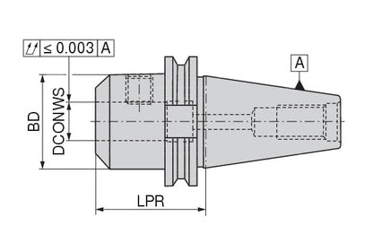 Ceratizit ISO7388-1.AD/B40.WE.14.100.IK Cylindrical Shank Adapter (Weldon) 8274021479 (0744431)