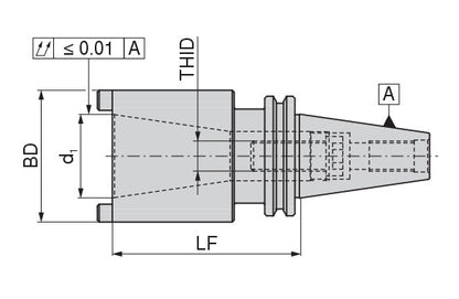 Ceratizit ISO7388-1.A.ZH.30.50 Milling Adapter Sleeve 8404013079 (0744832)