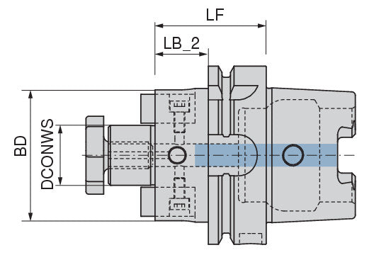 Ceratizit DIN69893A-AD80.QA.16.50.F CoreLine Shell Mill Adapter 8470201656 (0758816)