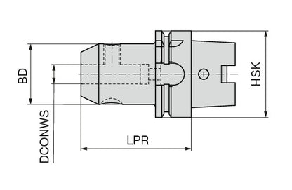 Ceratizit ISO12164.A.63.WE.6.65 Cylindrical Shank Adapter (Weldon) 8040010657 (0744074)