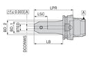 Ceratizit ISO12164-A63.WE.14.160.F Cylindrical Shank Adapter (Weldon) 8274141457 (0746248)