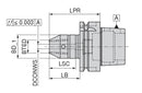Ceratizit ISO12164-A100.WE.16.100.IK.F Cylindrical Shank Adapter (Weldon) 8274011655 (0746182)