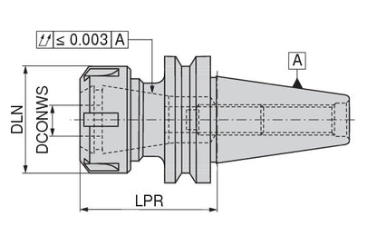 Ceratizit ISO7388-2.AD50.SF.ER40.80 Collet Chuck 8040314068 (0744241)