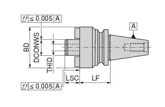 Ceratizit ISO7388-2.A50.MA.40.70 Large Diameter facemill Adapter 8243214068 (0744353)