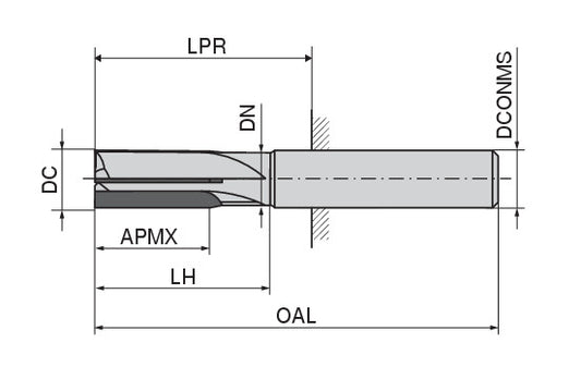 Ceratizit WN.SA.10,0.Z4.HA.K62_PKD CoreLine - PCD End Mills - 5001310200 (0731852) [SKU:5001310200]