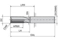 Ceratizit WP400080300 CoreLine - PCD End Mill - 5001308100 (0758582)