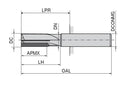 Ceratizit WN.SA.16,0.Z4.HA.K44_PKD PCD End Mill 5001316100 (0731855)