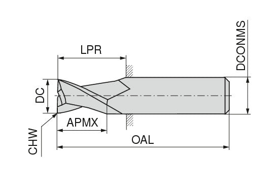 Ceratizit 3A0210-07000.0200.R02.A00100.HA.B270 End Mill 50593070 (0774019)