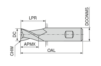 Ceratizit 3A0264-06000.0130.R02.A00100.HB.B270 End Mill 50594060 (0774416)