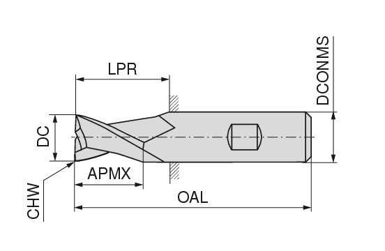 Ceratizit 3A0322-03800.0070.R03.A00100.HB.B270 CoreLine Mini Milling Cutter N 5060803800 (0774892)