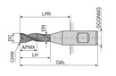 Ceratizit 3A0314-11000.0260.R03.A00100.HB.B360 End Mill 50615110 (0774752)