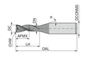 Ceratizit 3A0242-03000.0030.R02.A00100.HA.B400 End Mill 50900302 (0774217)