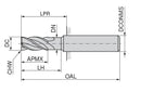 Ceratizit 3A0373-08000.0220.R06.A00040.HA.B270 Finish Milling Cutter 5201508000 (0745238)