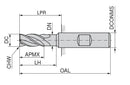 Ceratizit 3A0373-08000.0120.R06.A00040.HB.B270 Finish Milling Cutter 5201108000 (0745204)