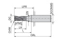 Ceratizit SCR.H-SA.11,0.35°.Z4.HA.K TI1200 MonsterMill End Mill 52600110 (0770578)