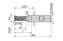 Ceratizit SCR.H-SA.4,5.35°.Z4.HB.K TI1200 MonsterMill End Mill 52601045 (0770592)