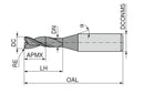 Ceratizit 3A0289-01200.0016.R02.R00120.HA.B550 Torus Cutter 50649013 (0774610)