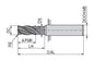 Ceratizit H.SC.3,0.30°.Z4.R0,25.HA.ML TI2000 CoreLine - End Mills With Corner Radius - BlueLine 5235433002 (0644318)