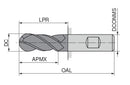 Ceratizit 3A0477-12000.0260.R04.R06000.HB.B550 Ball Nosed Cutter 5407412160 (0728342)