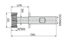 Ceratizit N.TN.11,0.4,0.Z6.HB T-slot Milling Cutter HSS-E Co 5, Cross Pitched 50240110 (0769213)