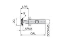 Ceratizit H.WF.B.60°.25,0.Z10.HB Single Angle miling Cutters HSS-E Co 50246125 (0769250)