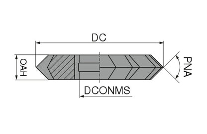 Ceratizit N.PR.45°.50X8.Z22 CoreLine - Double Angle Milling Cutter HSS - 50360045 (0769389)
