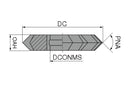 Ceratizit N.PR.90°.100X32.Z24 Double Angle Milling Cutter HSS 50360390 (0769402)