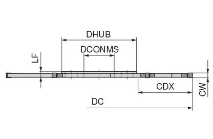 Ceratizit ASLOT.80.R.6.13.DC-SX2 CoreLine Side And Face Milling Cutter Slot-SX 5038308002 (0725843)