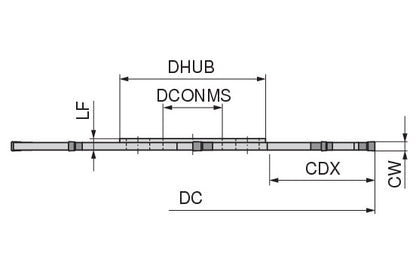 Ceratizit ASLOT.100.R.8.22.DC-SX2 CoreLine Side And Face Milling Cutter Slot-SX 5038410002 (0725844)