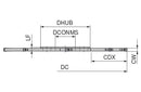 Ceratizit ASLOT.100.R.8.22.DC-SX2 CoreLine Side And Face Milling Cutter Slot-SX 5038410002 (0725844)