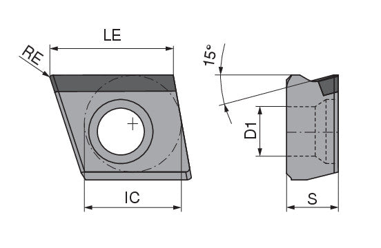 Ceratizit ZNHW 120504TR-A10-48 CTD4110 MaxiMill PDC Milling indexable Insert 5114700200 (0760144)