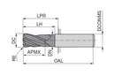 Ceratizit 3A0305-10000.0160.R03.R00300.HA.B580 AluLine Roughing-Finishing Cutter 5358210303 (0774679)
