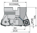 Ceratizit A271.300.R.07-12-A100-200-HFC-EF CoreLine Face Mill 271-12 5878730007 (0747420)