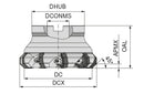 Ceratizit A273.63.R.06-08 MaxiMill 273-08 Shell Mill 5077916300 (0743666)